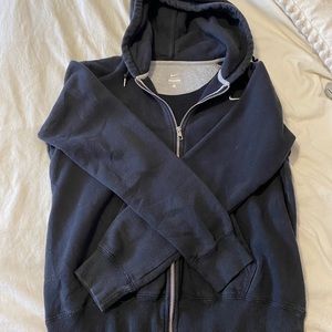 Boys Black Nike Zipup Hoodie